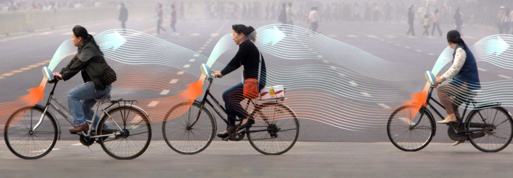 Велосипед, очищающий воздух, для 20 млн китайцев